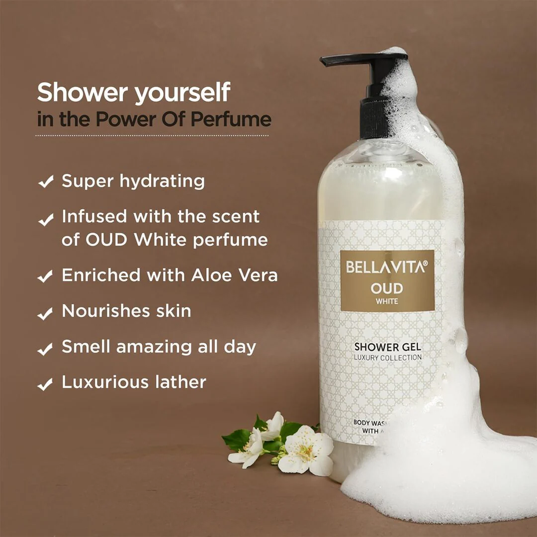 Bella Vita CEO Man and White Oud Shower Gel, 500ml Each - Image 8