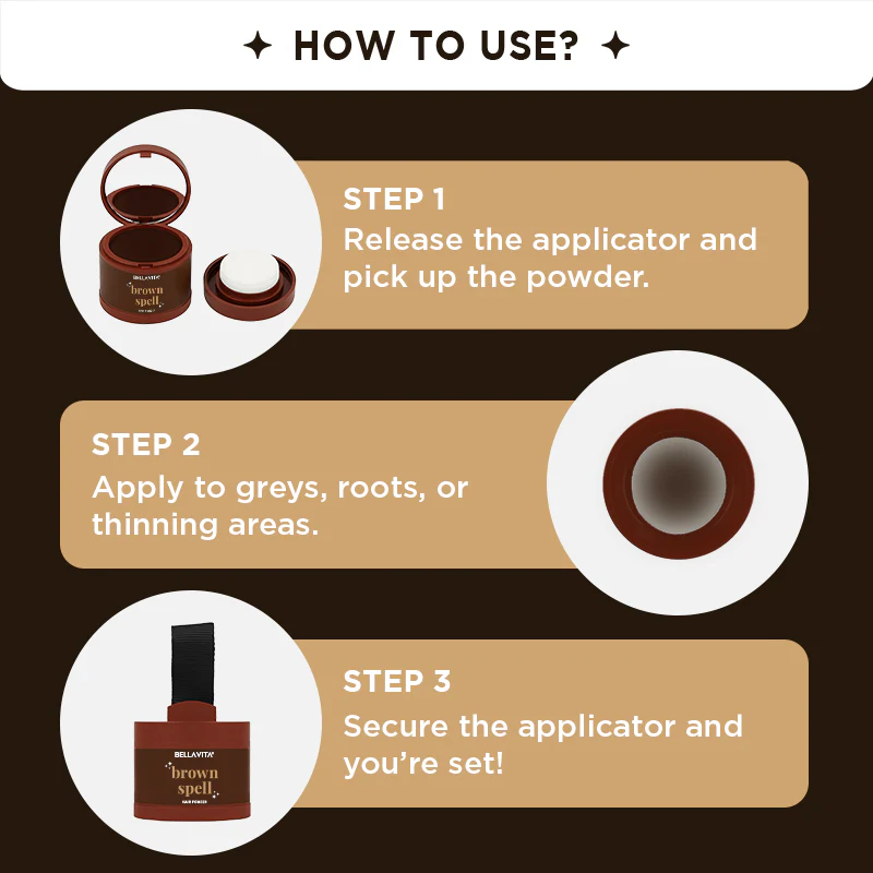 Bellavita Brown Spell Hair Powder - Image 7