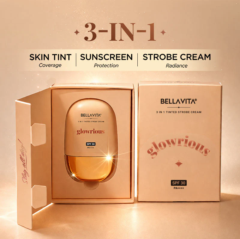 Bellavita Glowrious 3-in-1 Tinted Strobe Cream with SPF 30 PA++++ | 30 ml - Image 3