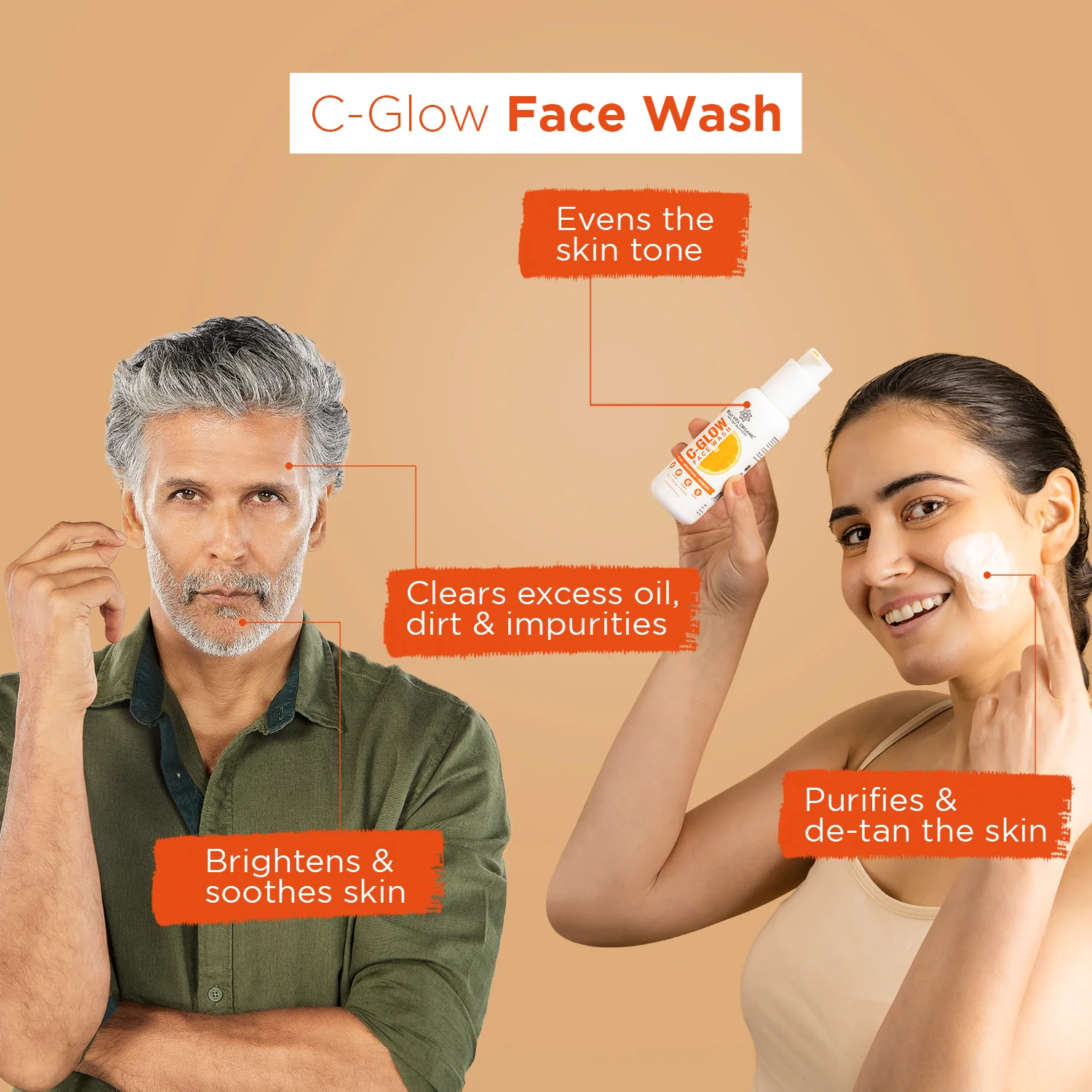 C-Glow Face Wash 100 ml X 2 - Image 3