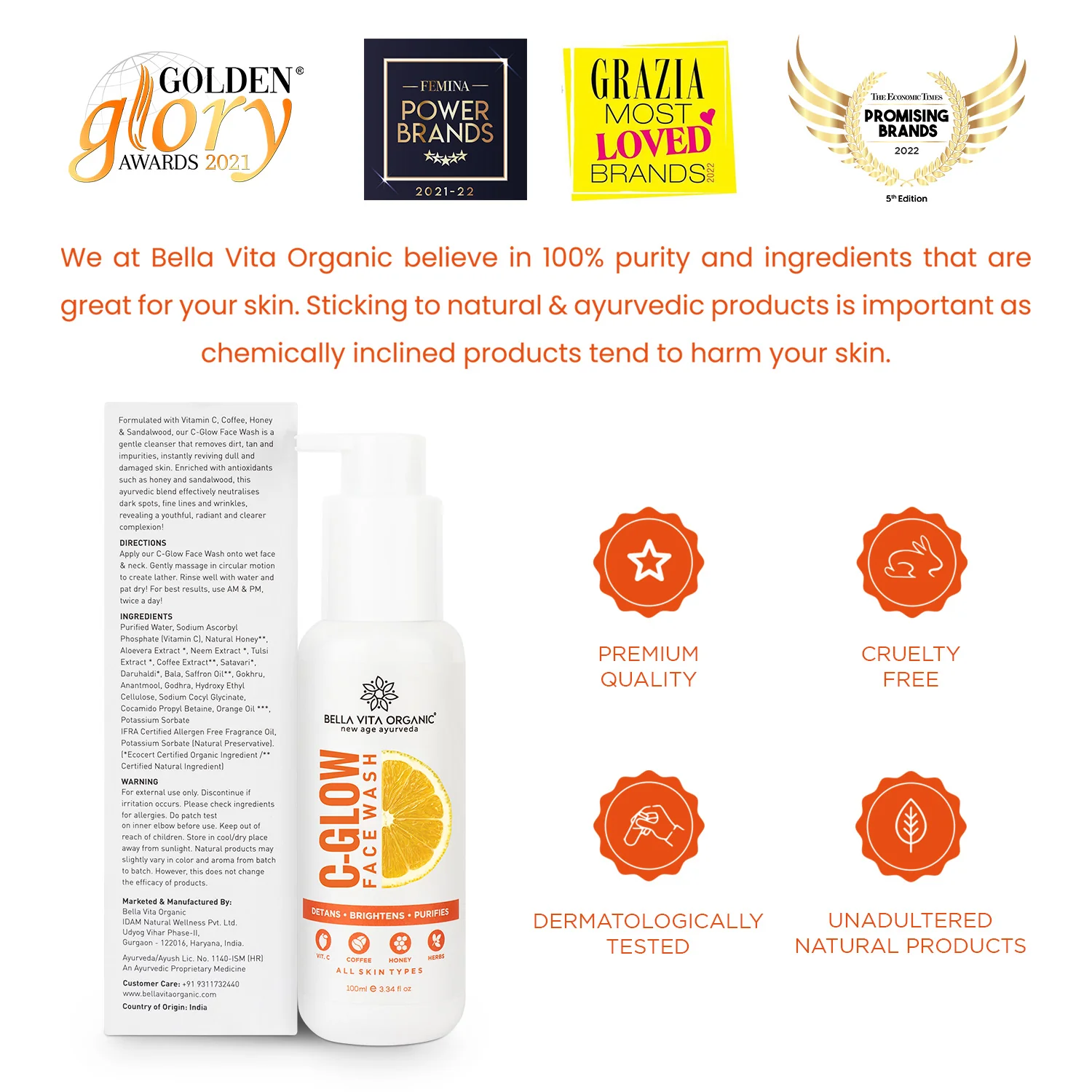 C-Glow Face Wash 100 ml X 2 - Image 5