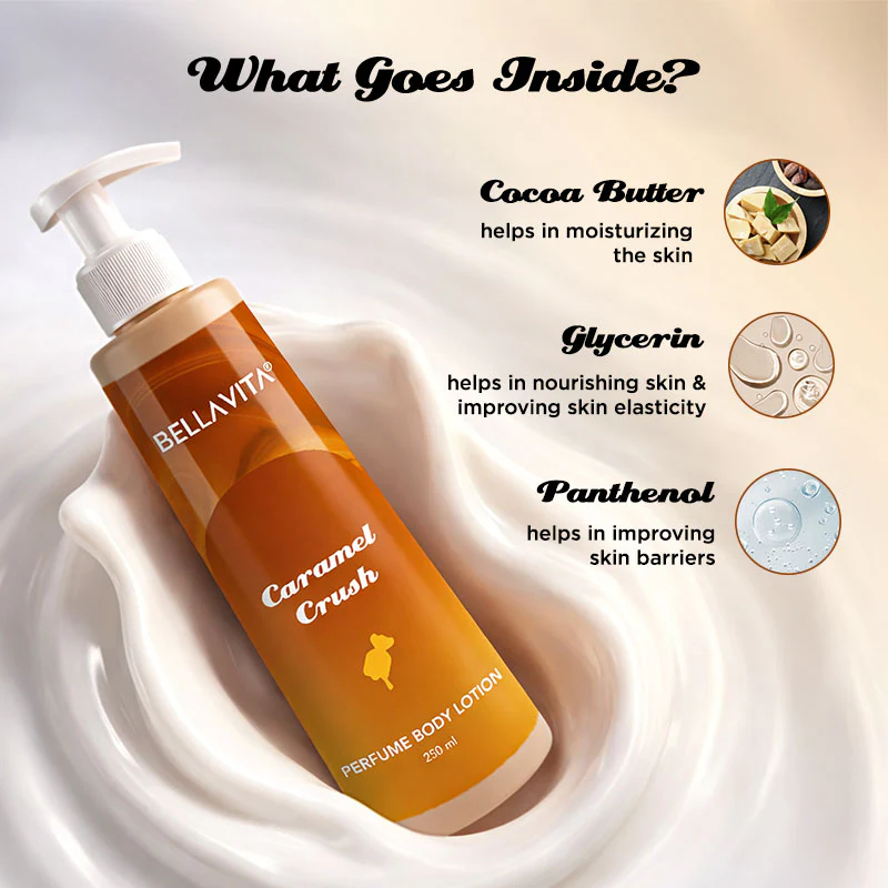 Caramel Crush Gourmand Range Perfume Body Lotion - Image 4