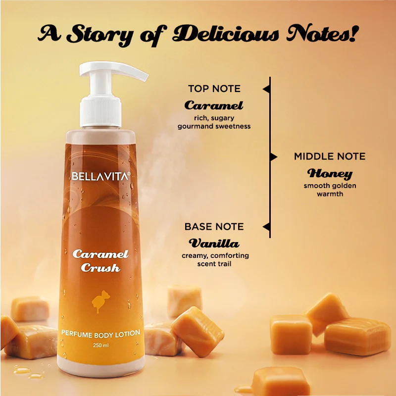 Caramel Crush Gourmand Range Perfume Body Lotion - Image 5