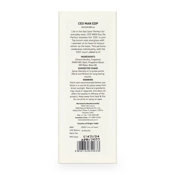 CEO Man Perfume - 20ml - Image 9