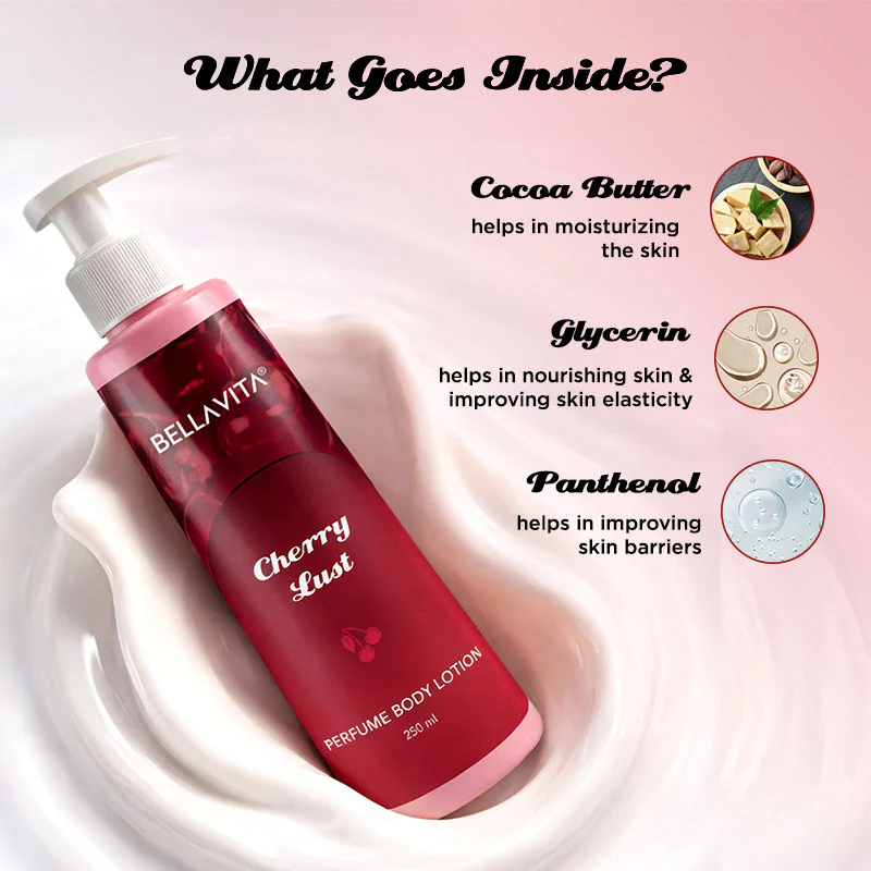 Cherry Lust Gourmand Range Perfume Body Lotion - Image 4