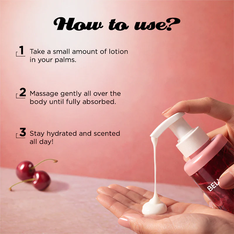Cherry Lust Gourmand Range Perfume Body Lotion - Image 6