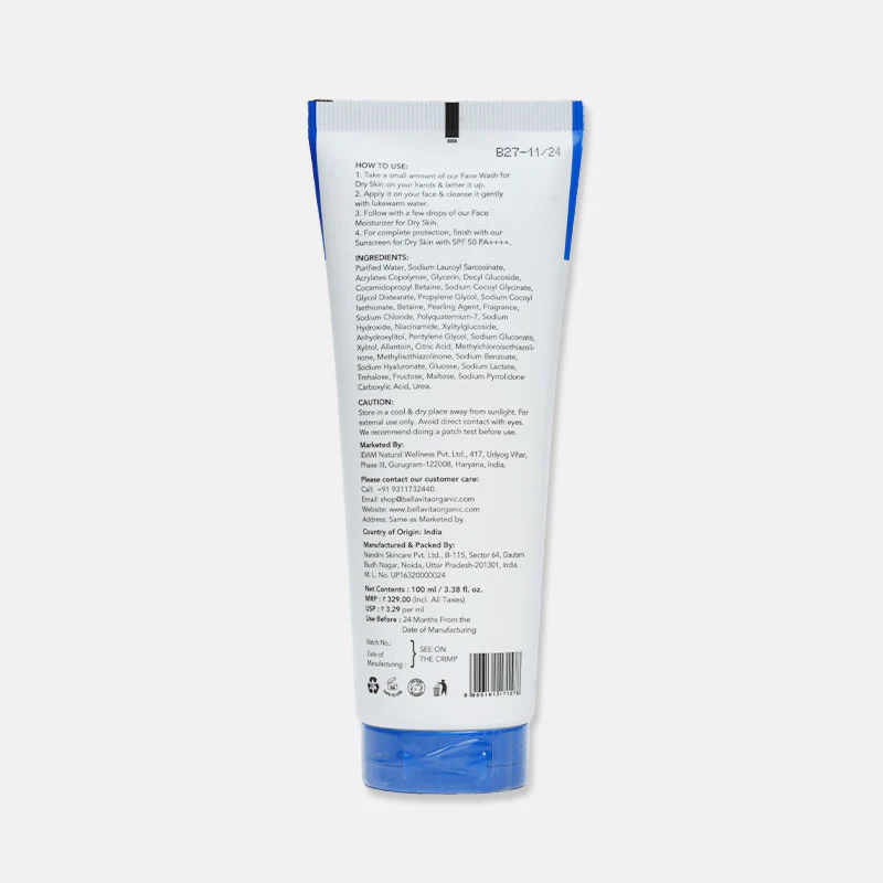Dry Skin Face Wash - 100ml - Image 10
