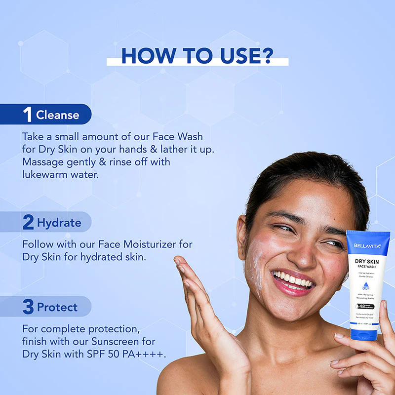 Dry Skin Face Wash - 100ml - Image 7