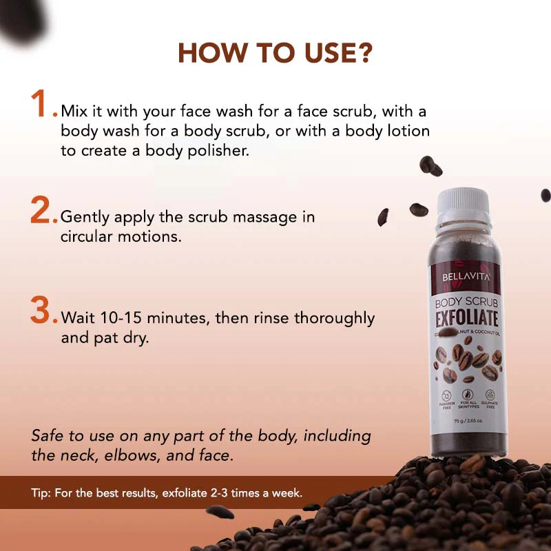 Exfoliating Coffee Body Scrub - 75g - Image 6