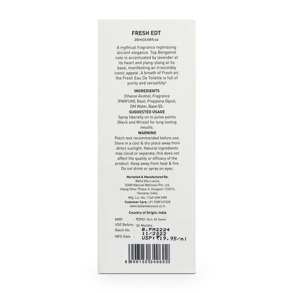 FRESH Unisex Perfume - 20ml - Image 9