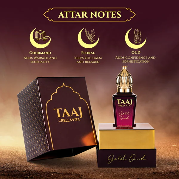TAAJ Gold OUD Attar - 12ml - Image 3