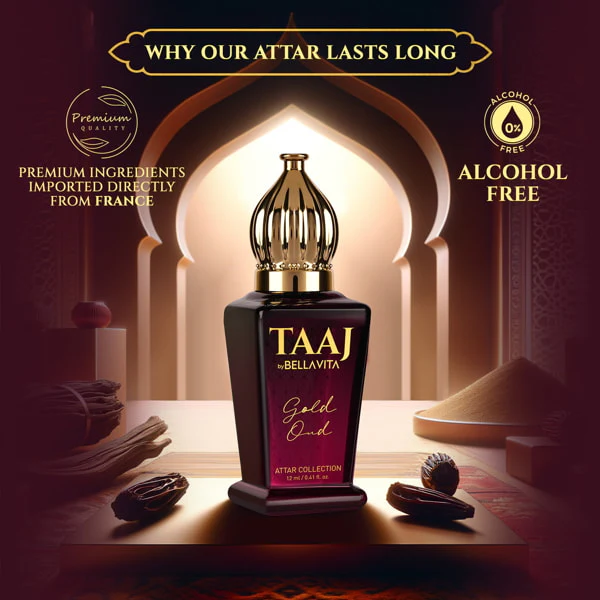 TAAJ Gold OUD Attar - 12ml - Image 4