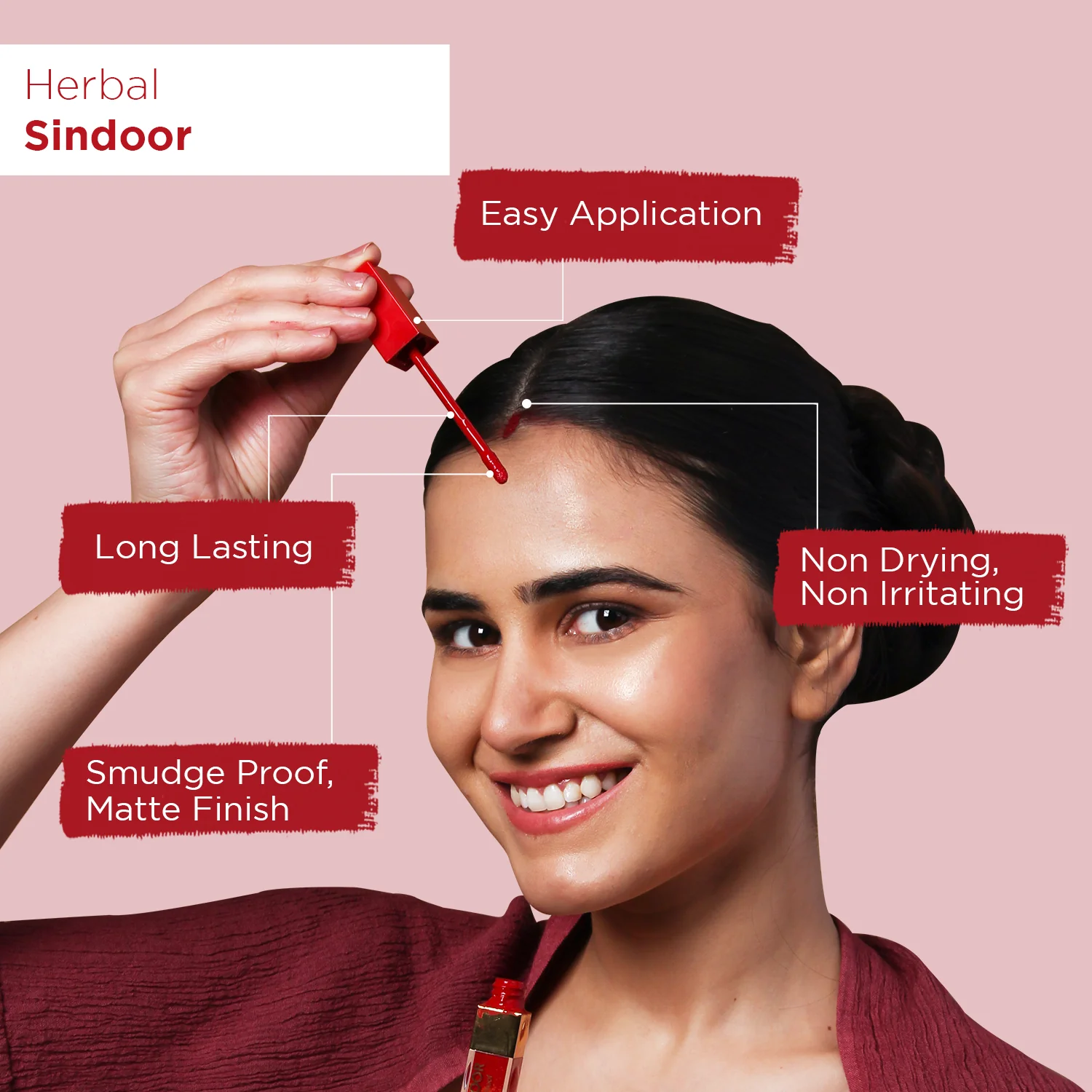 Herbal Sindoor - Red - 5ml - Image 4
