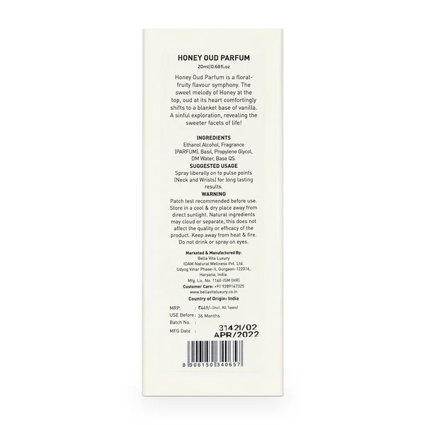 HONEY Oud Unisex Perfume - 20ml - Image 9