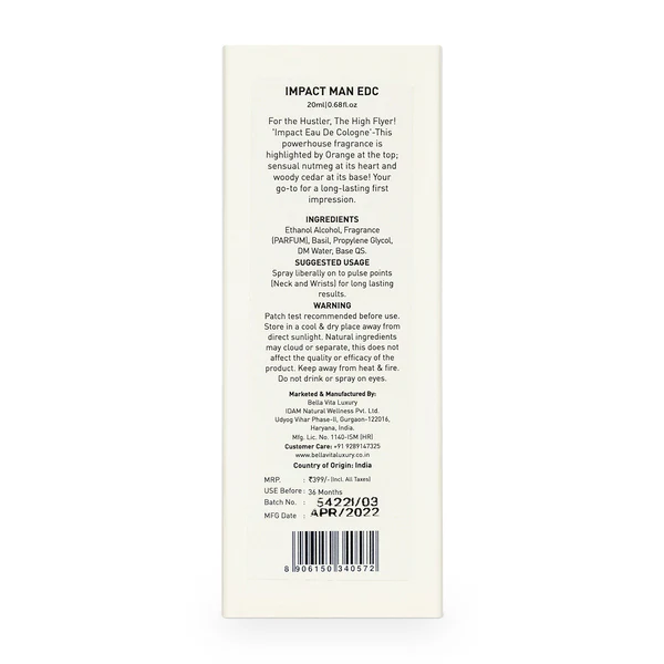 IMPACT Man Perfume - 20ml - Image 9