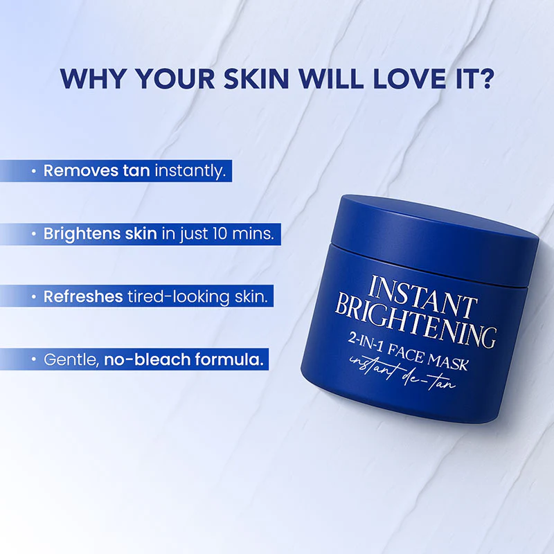 Instant Brightening 2-in-1 Face Mask - Men | 45g - Image 4