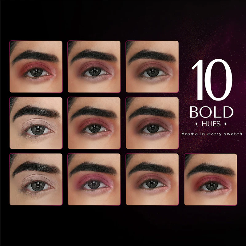 Intense Drama - 10-in-1 Eyeshadow Palette - 10g (PhonePe) - Image 15
