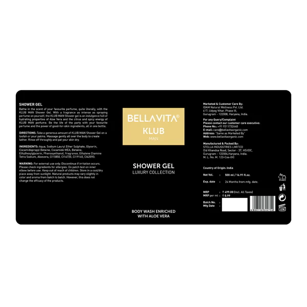 KLUB Man Shower Gel - 500ml - Image 9