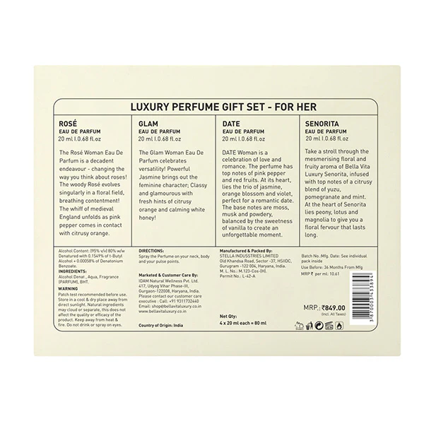 Luxury Perfume Gift Set For Women - 4 x 20ml - Image 13
