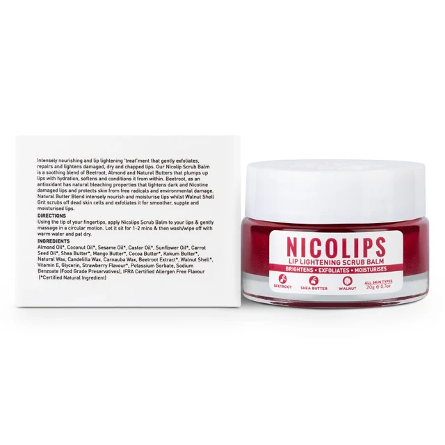 Nicolips Lip Brightening Scrub - 20g - Image 10