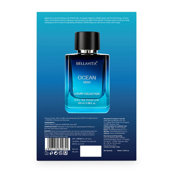OCEAN Man Perfume - 100ml - Image 7