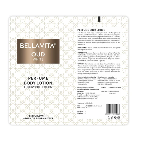 OUD WHITE Perfume Body Lotion - 200ml - Image 6