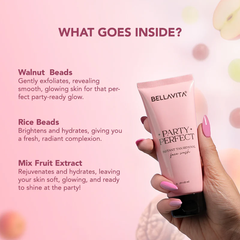 Party Perfect 2-in-1 Detan Face Wash - 100ml - Image 5