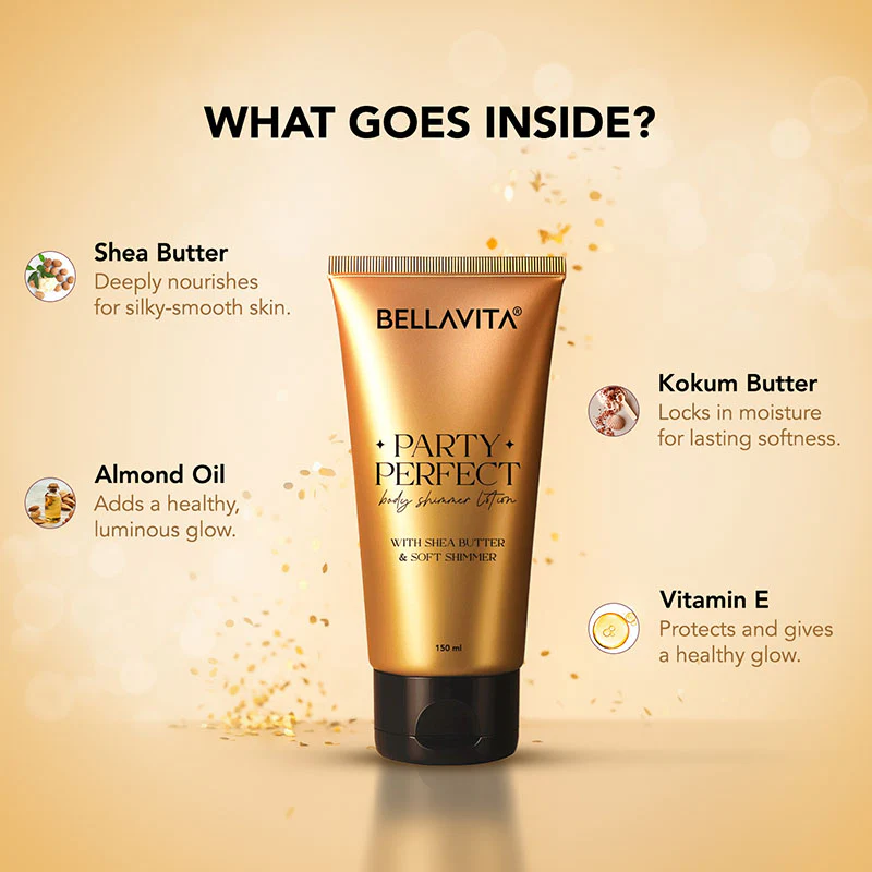 Party Perfect Shimmer Body Lotion - 150ml - Image 4