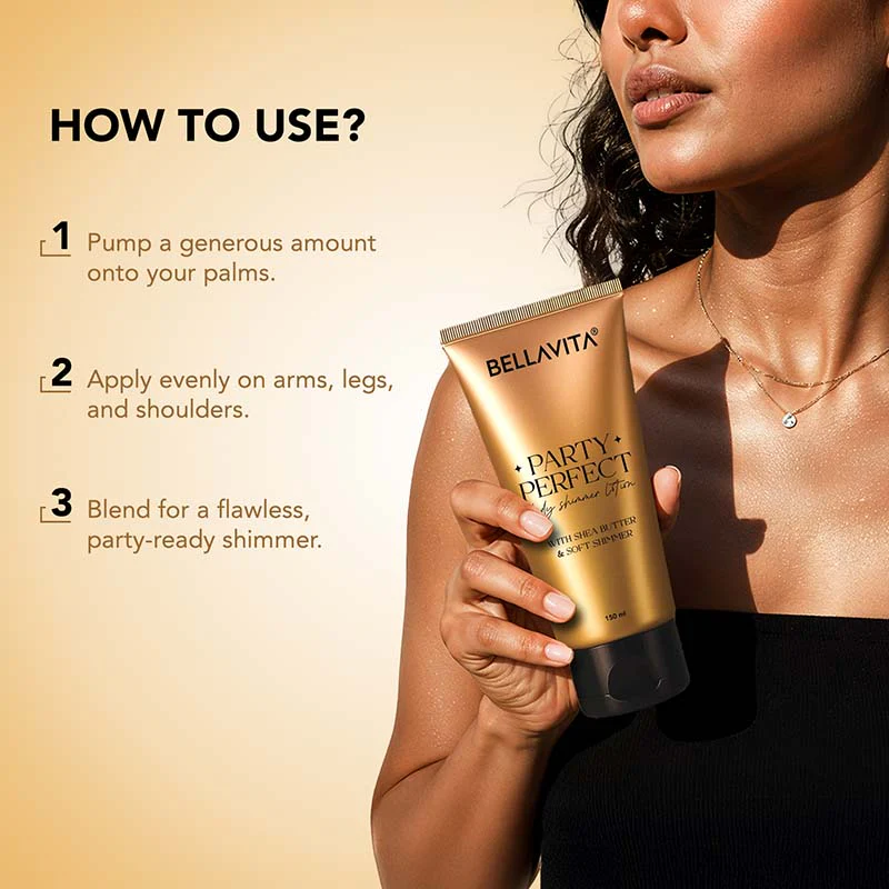 Party Perfect Shimmer Body Lotion - 150ml - Image 7
