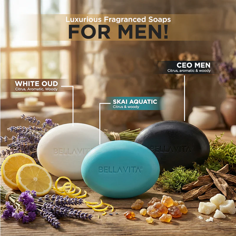 Perfumed Bathing Bar (Soaps) For Men - 3 x 100g - Image 4