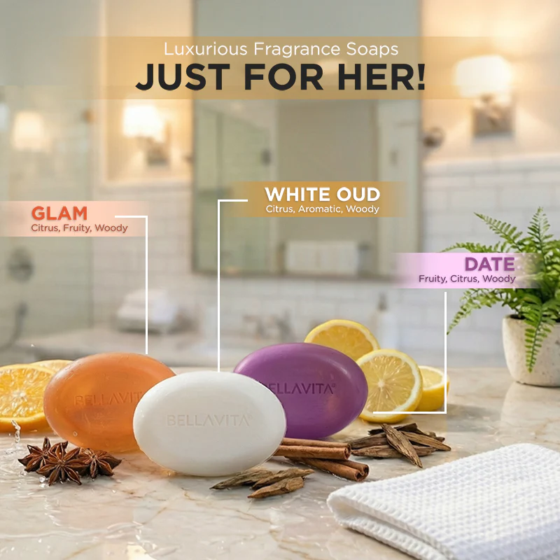 Perfumed Bathing Bar (Soaps) For Women - 3 x 100g - Image 4