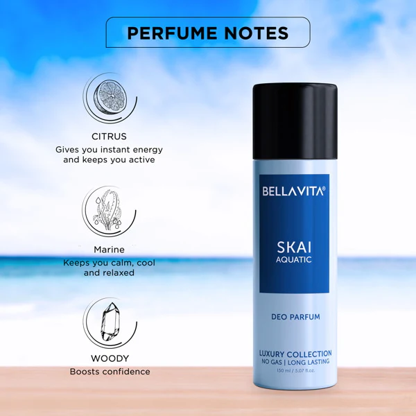 SKAI Aquatic Unisex Deodorant - 150ml - Image 3