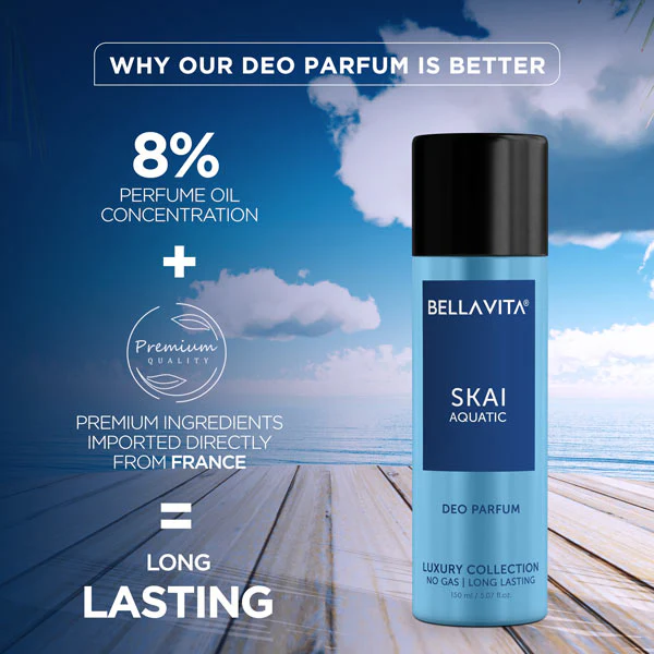 SKAI Aquatic Unisex Deodorant - 150ml - Image 4