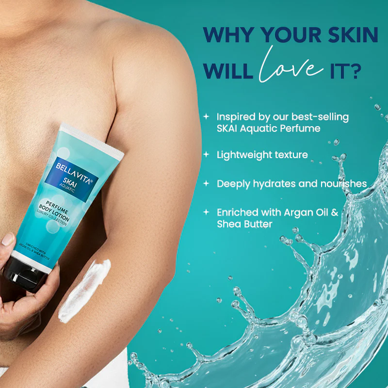 SKAI Aquatic Perfume Body Lotion - 200ml - Image 3