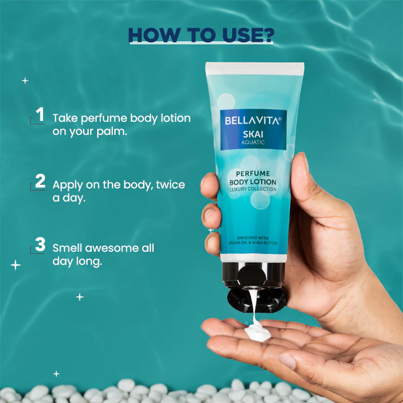 SKAI Aquatic Perfume Body Lotion - 200ml - Image 6