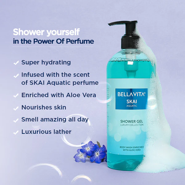 SKAI Aquatic Shower Gel - 500ml - Image 3