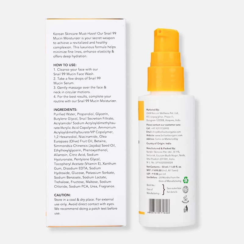 Snail Mucin 99 Moisturizer - 50ml - Image 9