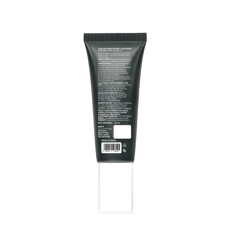 Suncare De-Tan Sunscreen For Men | SPF 50 PA+++ | 60ml - Image 10