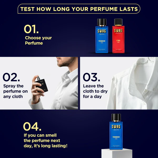 SWAG THUNDER Man Perfume - 100ml - Image 6