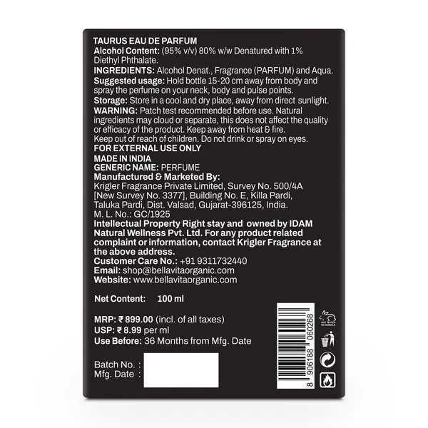Taurus Perfume- 100ml - Image 9