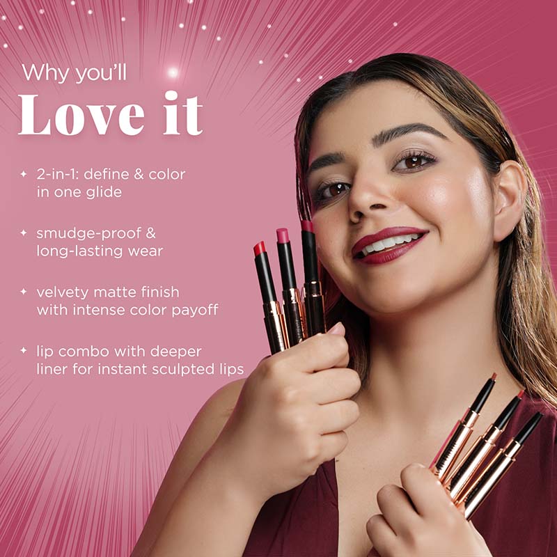 TWIN FLAME- LIPSTICK & LIP LINER DUO - Image 39
