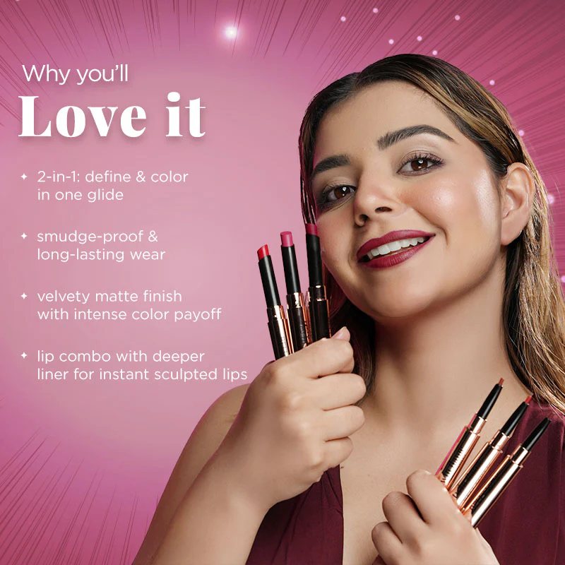 TWIN FLAME- LIPSTICK & LIP LINER DUO - Image 50