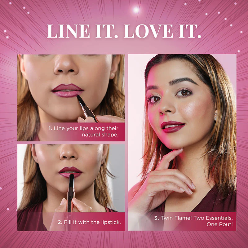 TWIN FLAME- LIPSTICK & LIP LINER DUO - Image 52