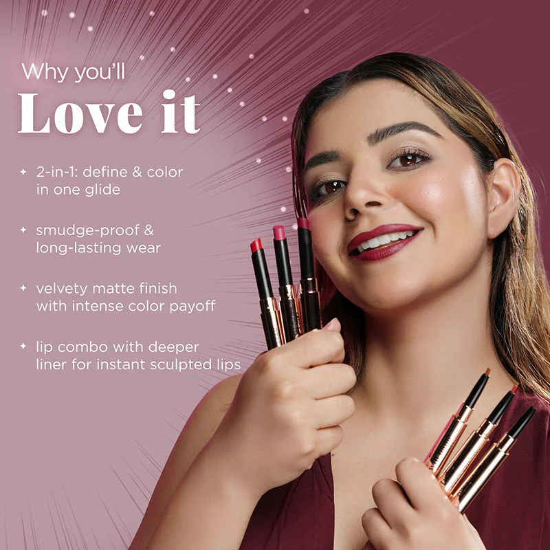 TWIN FLAME- LIPSTICK & LIP LINER DUO - Image 6