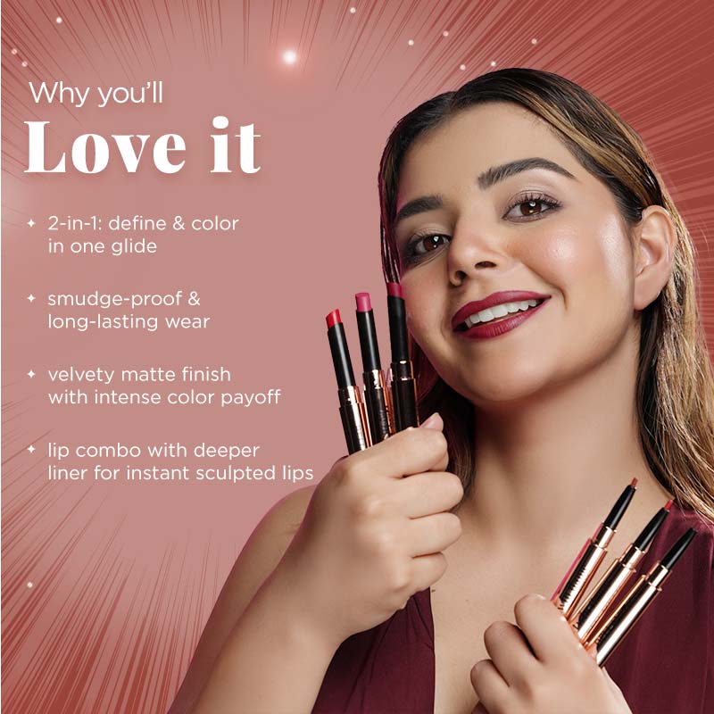 TWIN FLAME- LIPSTICK & LIP LINER DUO - Image 61