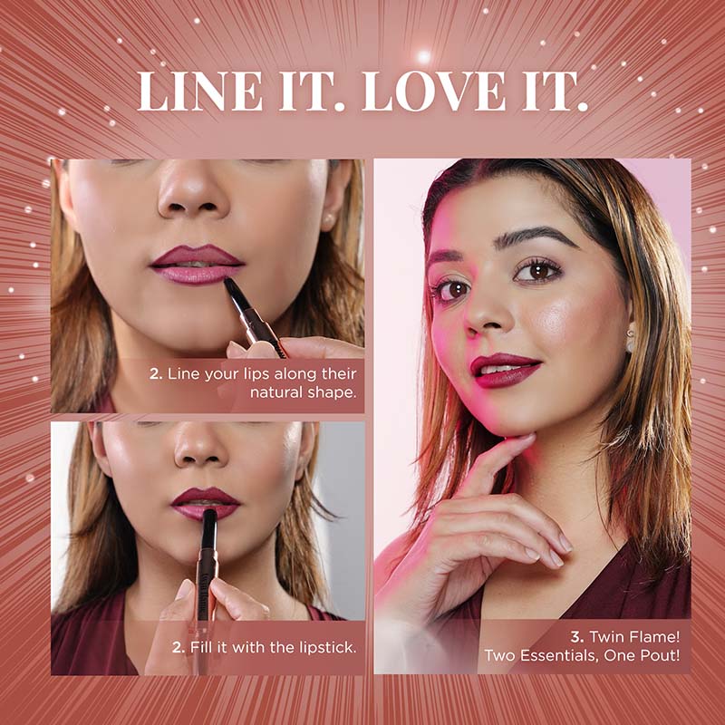 TWIN FLAME- LIPSTICK & LIP LINER DUO - Image 63