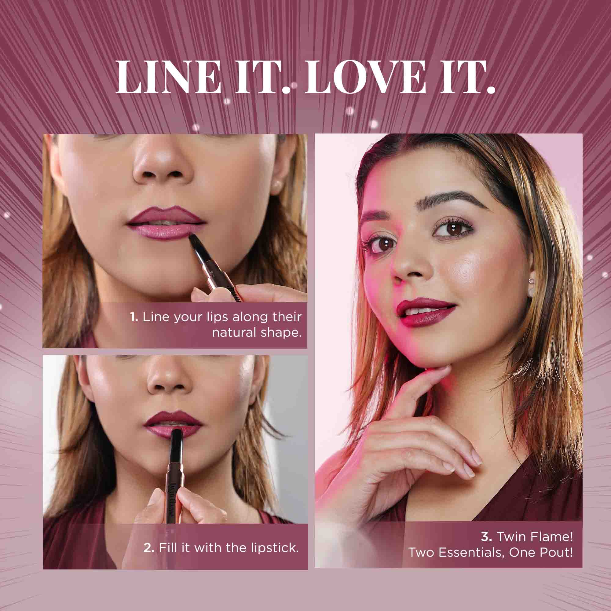 TWIN FLAME- LIPSTICK & LIP LINER DUO - Image 8