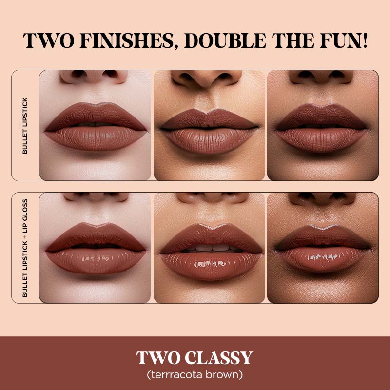 Two Good! 2 in 1 Bullet Lipstick & Lip Gloss Duo - Image 58
