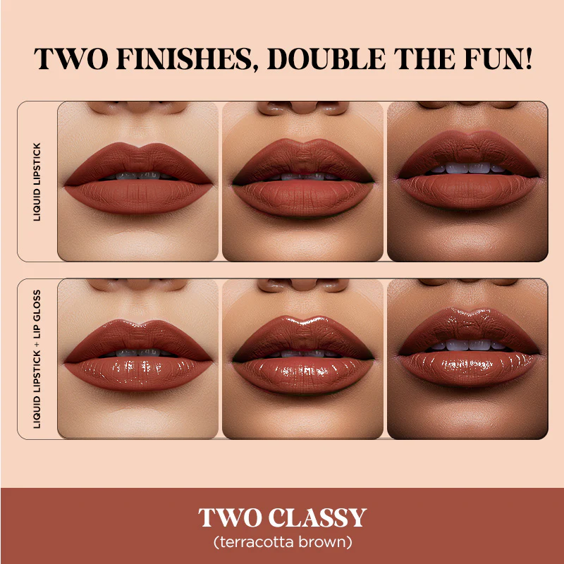 Two Good! 2 in 1 Liquid Lipstick & Lip Gloss Duo - Image 17