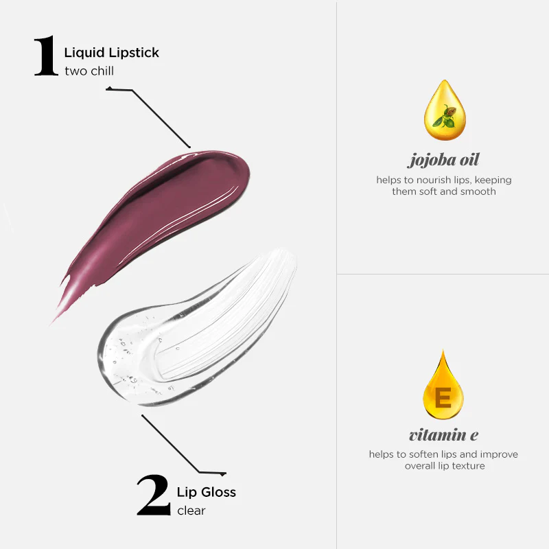 Two Good! 2 in 1 Liquid Lipstick & Lip Gloss Duo - Image 42